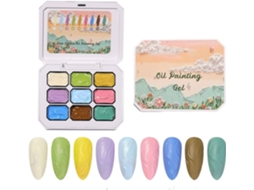 Kit Manicure Dab-on Gel, 9 Núcleos Degradê Com Esponja.