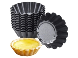 Omni-12 Moldes Para Tartaletas De Carbono, Molde De Pasteles Y Magdalenas Mini Con Diseño Antiadherente