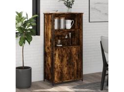 Aparador Alto 62x36x121,5 cm Derivados de Madera de Roble Ahumado