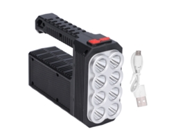 2026 linterna de Busca Multifuncional Led Solar Portátil Super Brilhante para Camping, Aventura Ao Ar Livre e Luz de Emergência