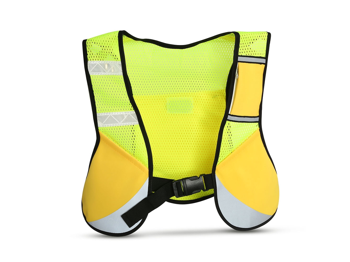 Colete Mali refletivo, multifuncional, para ciclismo, corrida, hiking, amarelo