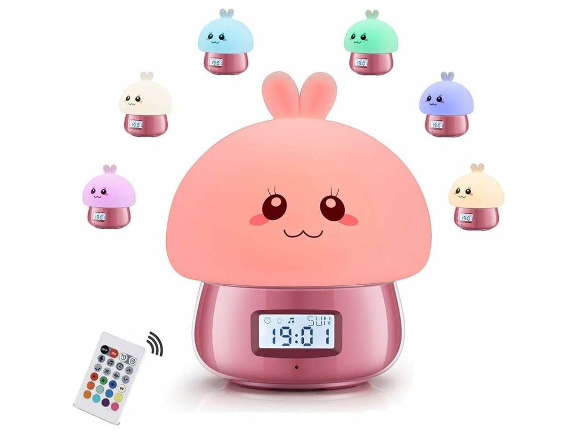 Despertador Infantil Para Meninas, Despertador Luminoso, Despertador Com Luz, Gravao De Voz Personalizvel, 11 Sons Da Natureza, Aquaforge