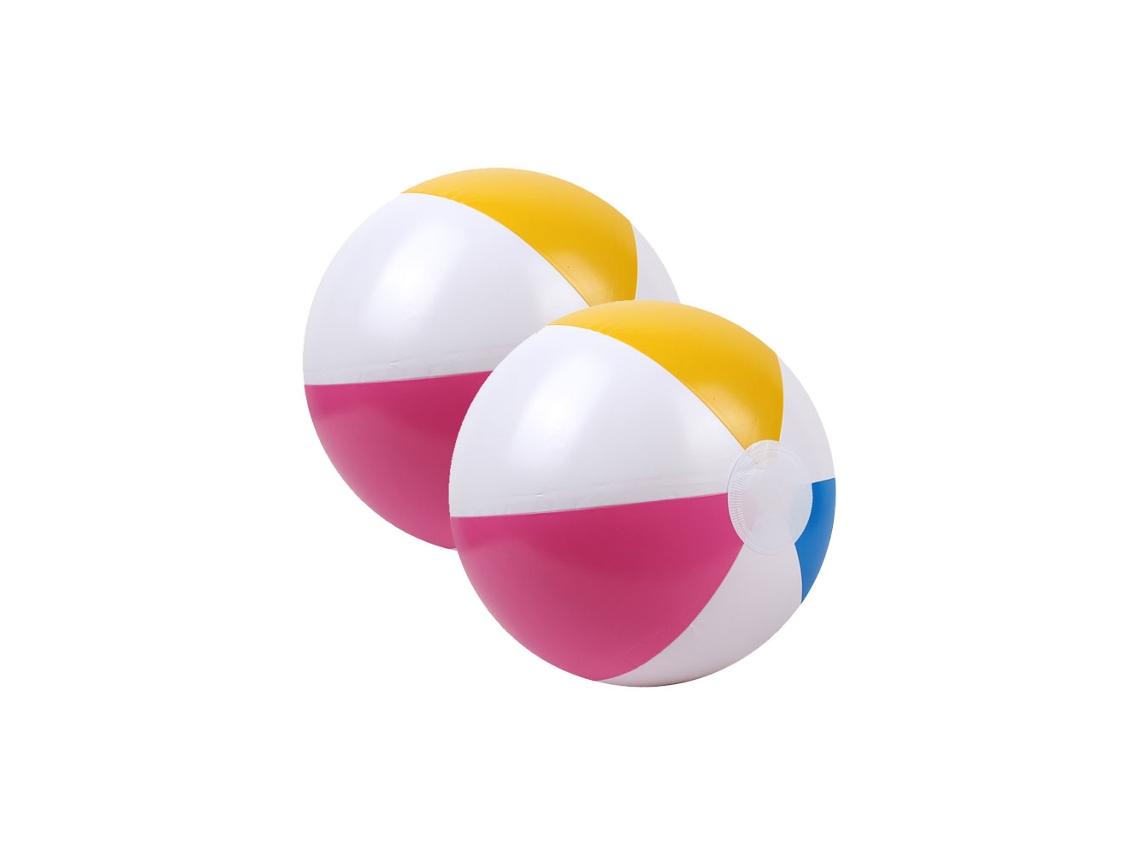 Bola de Praia, Brinquedo de Banho (40 Cm, Bola em Quatro Cores) AQUAFORGE (2 Unidades)