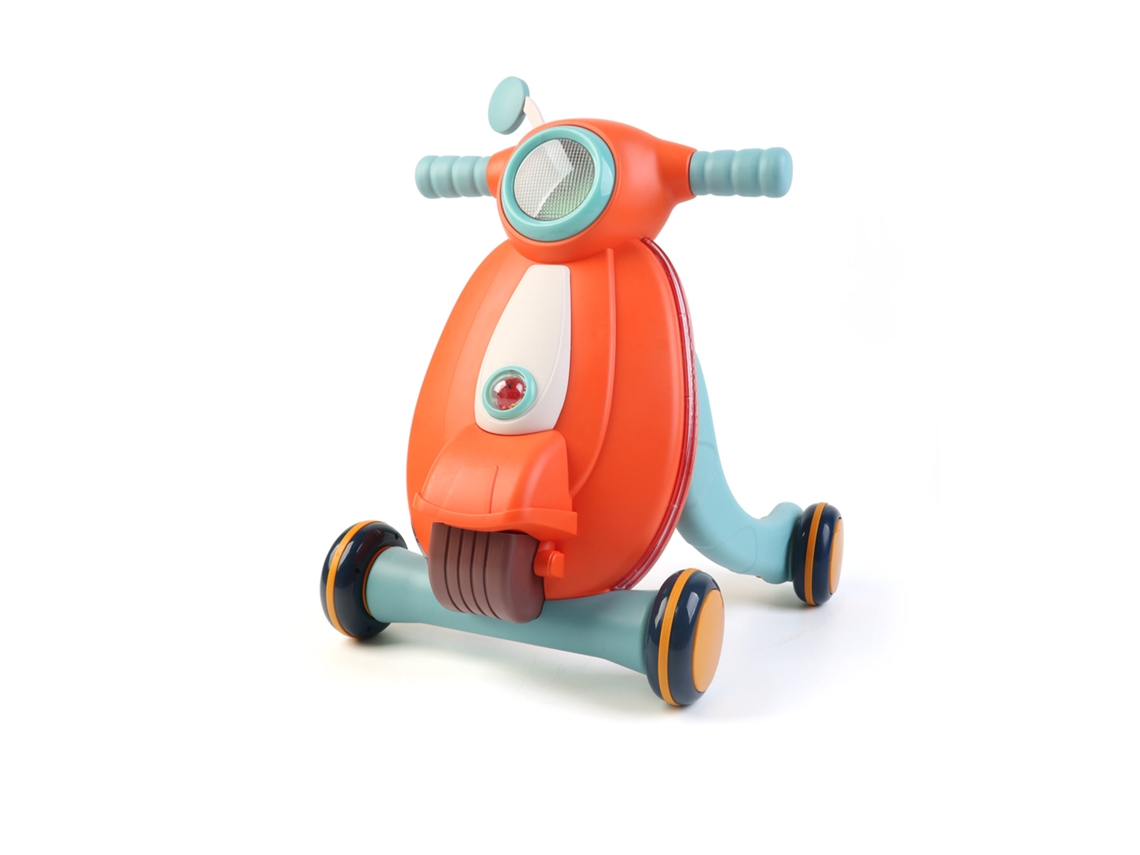 Robinol Baby Walker 43X45X52 Cm Passos De Primeira Etapa Com Bloco De Roda Laranja Com Luz Com Luz