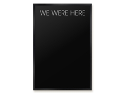Quadro de parede magnético "We Were Here For The Office" Espelharte (40x60 cm)