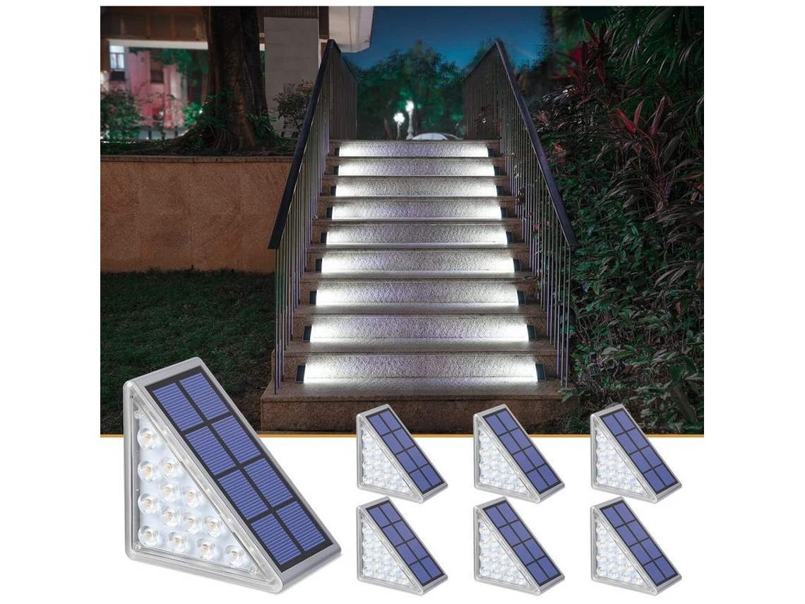 Luzes de Degrau Solar 6 Unidades Ip68 Branco Frio S/MARCA