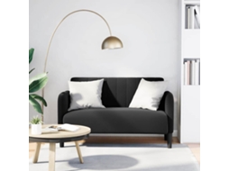 Vidaxl Sofá-luvas 109 Cm Veludo Preto