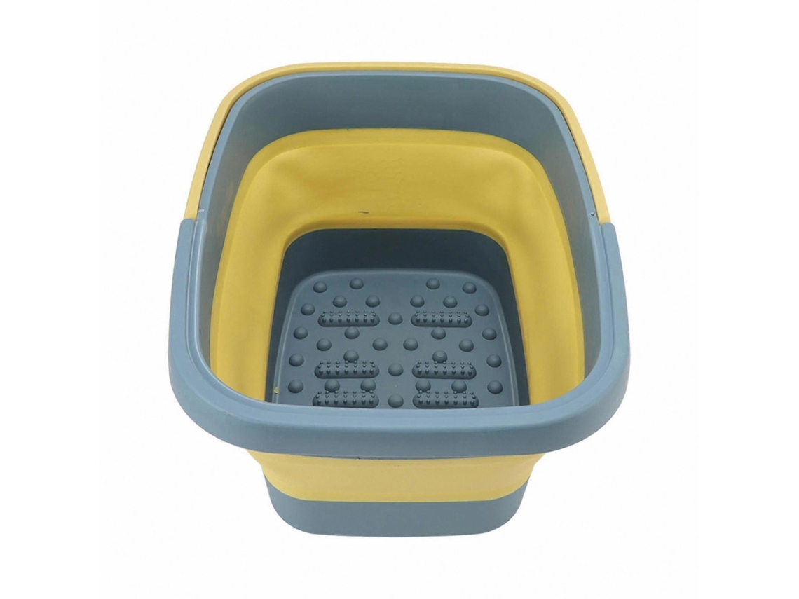 Bacia Portátil De Silicone Para Spa Dos Pés, Dobrável, Para Uso Doméstico, Ideal Para Massagem Nos Pés, Na Cor Verde.