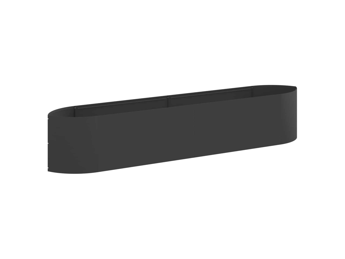 Conjunto 1 Jardineira Elevada Vidaxl Preto Metal (220 X 40 X 40 Cm)