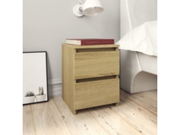 Mesa de cabeceira, 30 x 30 x 40 cm, compensado de carvalho Sonoma, DKD HOME DECOR