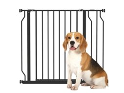 Portão de segurança S/MARCA para animais, ajustável, sem furar, aço/abs (75-95x76cm)