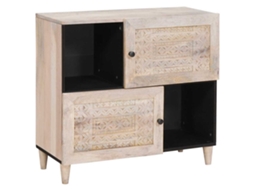 Vidaxl Buffet Branco Descolorido 80 X 33 X 75 Cm