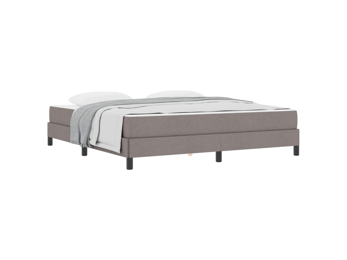 Cama Box com Colchão Cinzento Acastanhado Tecido MAISON EXCLUSIVE 180x200 cm
