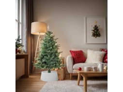 Vidaxl Saia Para Árvore De Natal Ø56x23 Cm Plástico Branco