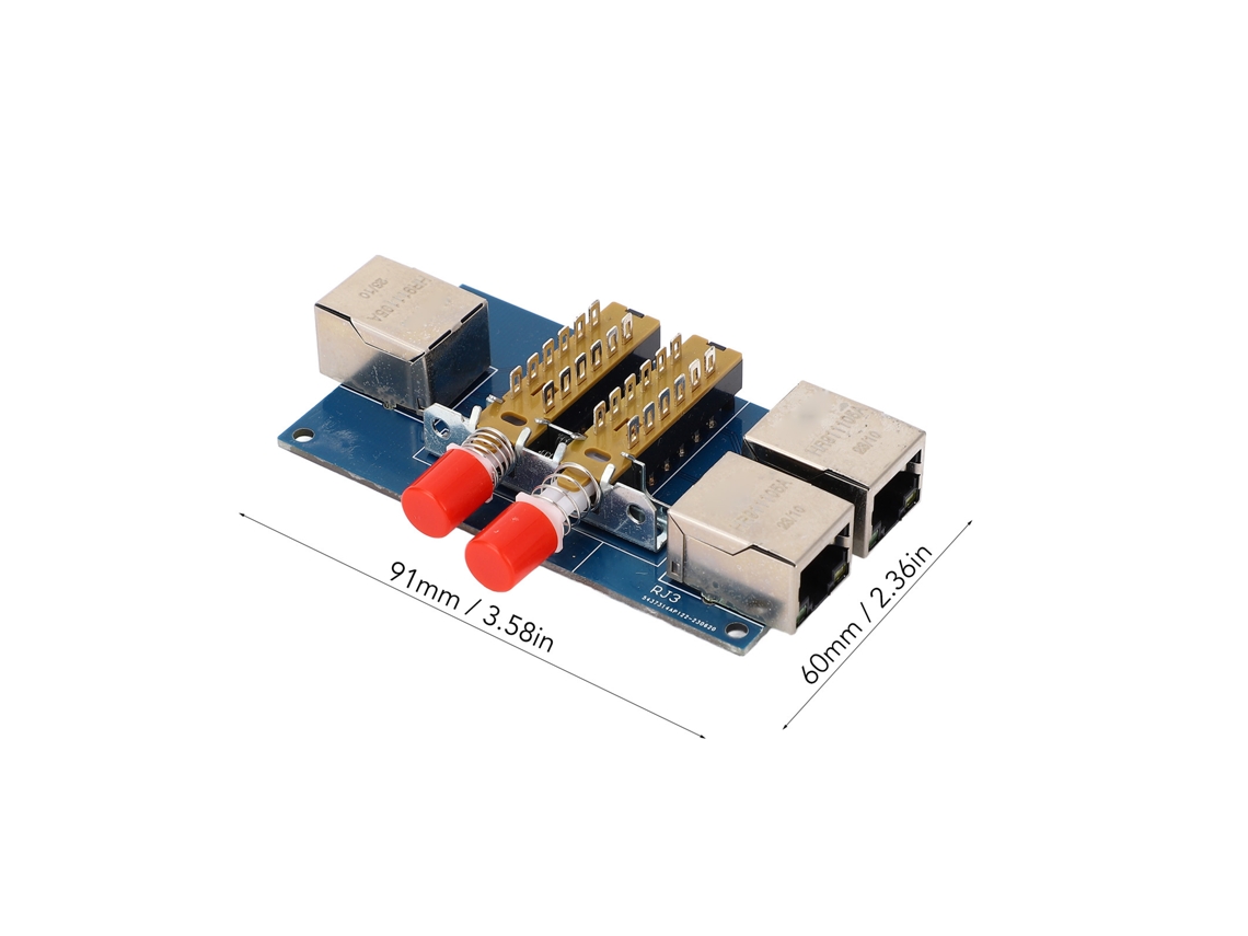Laxiscreed Splitter De Rede 2-portas 100m Com Interface Rj45 Para Conexões Estáveis