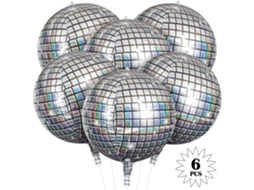 Decorações Para Festas Temáticas De Discoteca, Balões Metalizados Reutilizáveis ​​para Bolas De Discoteca Gigantes, Perfeitos Para Festas Temáticas