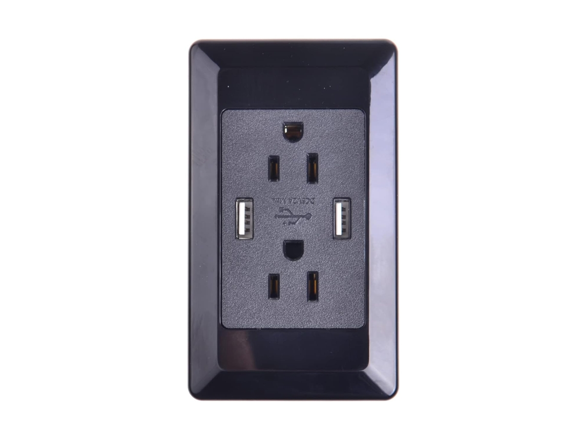 Tomada Usb De Alta Velocidade, Carregador Parede Usb, Elétrica 15a