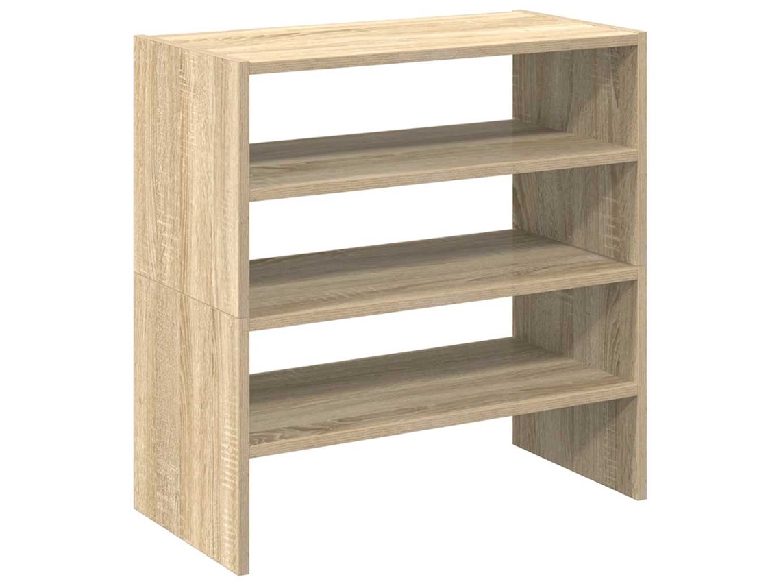 Conjunto de Sapateiras Empilháveis Carvalho Sonoma MAISON EXCLUSIVE 60x30x30,5 cm