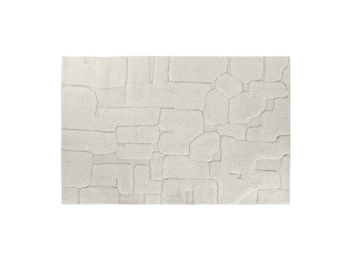 Tapete de Lã e Algodão 2800 G/m² com Textura em Relevo, 170 X 120 Cm ALEXANDRA HOUSE LIVING