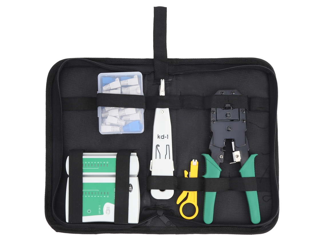 Kit De Ferramentas Para Reparo De Cabo De Rede E Manutenção De Fio Portátil Abastecimento Industrial Yg-p106