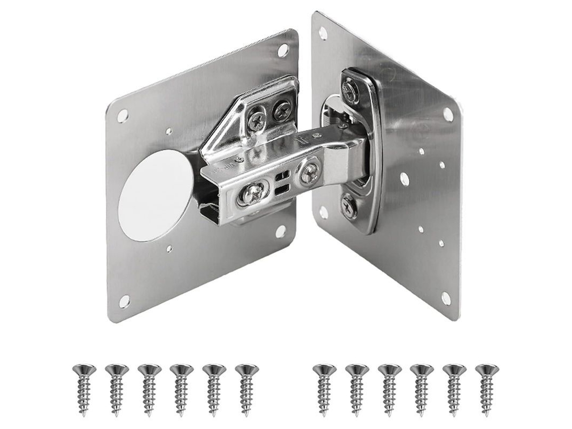Kit de reparação de dobradiças ocultas Linjou com parafusos 2 peças