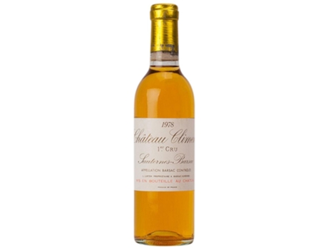 Vinho CHTEAU DE CLIMENS Château De Climens Sémillon Barsac 1978 1978 (0.37 L - 1 unidade)