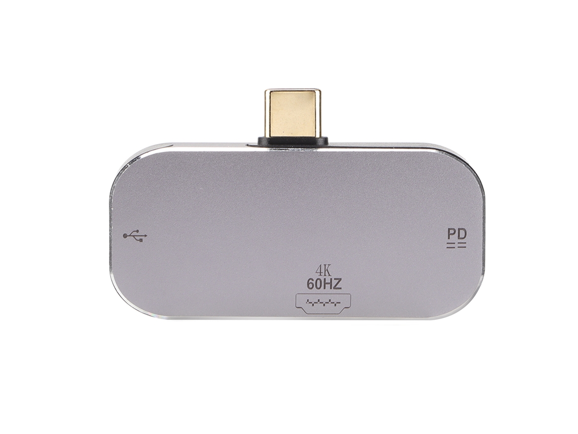2026zentro-hub Usb C 3 Em 1 Com Hdmi E 2 Portas Type C - Docking Station Para Windows, Android E Os X