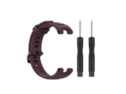Pulseira de Silicone de Substituição para Relógios Amazfit T rex Pro e T rex PANOONA (preta)