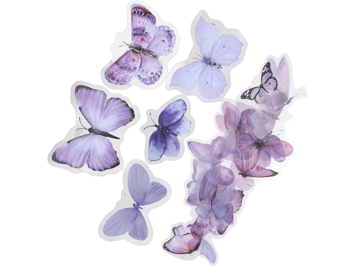 80 Adesivos Pet Para Scrapbooking E Diários.