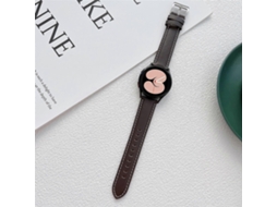 Pulseira De Couro Costurada Para Samsung Galaxy Watch4 40mm / 44mm