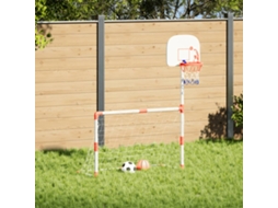 Vidaxl Conjunto De Futebol E Basquetebol Infantil C/ Bolas 98x50x70 Cm