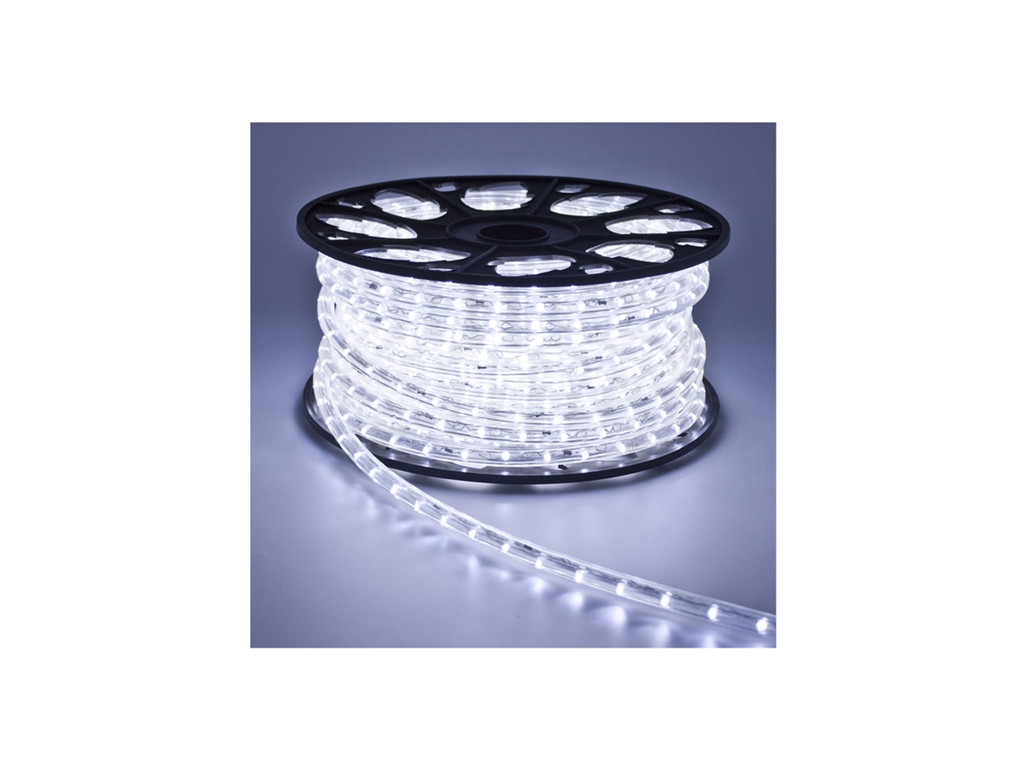 Mangueira Led Redonda 220V Ac 36 Led/M Branco Neutro Ip65 Corte À Medida a Cada 100Cm LEDKIA