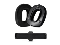 Almofadas Auriculares De Substituição Para A Pele Em Espuma Macia Com Isolamento De Ruído Preto Lurelia
