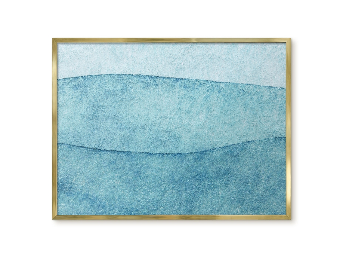Magnetic Wall Board Gray Waves For The Office Espelharte (80x60 Cm)