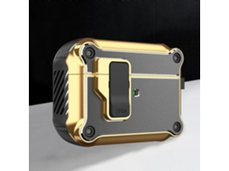 Capa Protetora Eagle Electroplated Para Fones De Ouvido Sem Fio Airpods Pro Com Gancho.