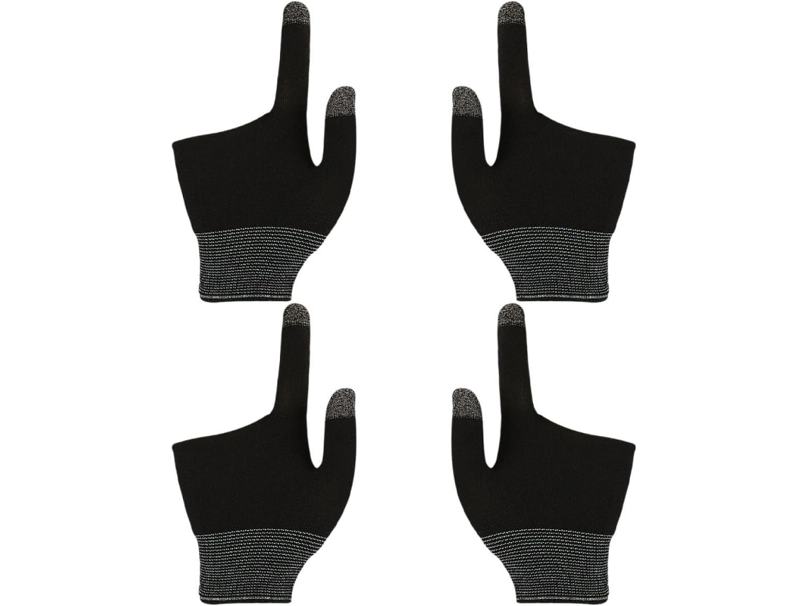 Hanabass 2 Pares De Grips Grafite Para Tela Sensível Ao Toque, Confortáveis E Respiráveis, Perfeitos Para Jogos Mobile E