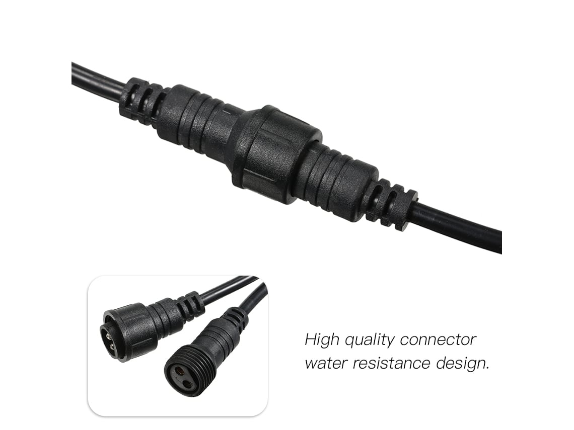 2026 cabo de Extensão Tomshine 3m Ip65 Resistente À Água 1400w para Luzes de Cadeia Ac85 265v
