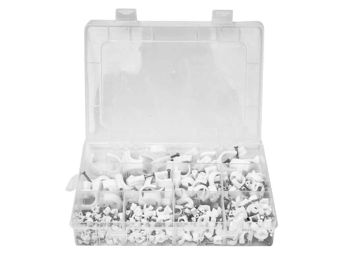 310 Grampos De Cabo Branco De Parede De Qualidade