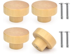 Conjunto De 4 Puxadores De Gaveta Em Rattan Natural Youth.