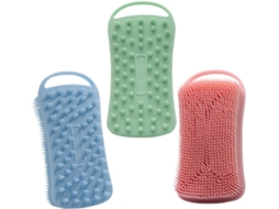 Lurelia Kit De 3 Buchas Vegetais De Banho De Cuidado Corporal, Dupla Face, Massagem Suave E Limpeza Profunda