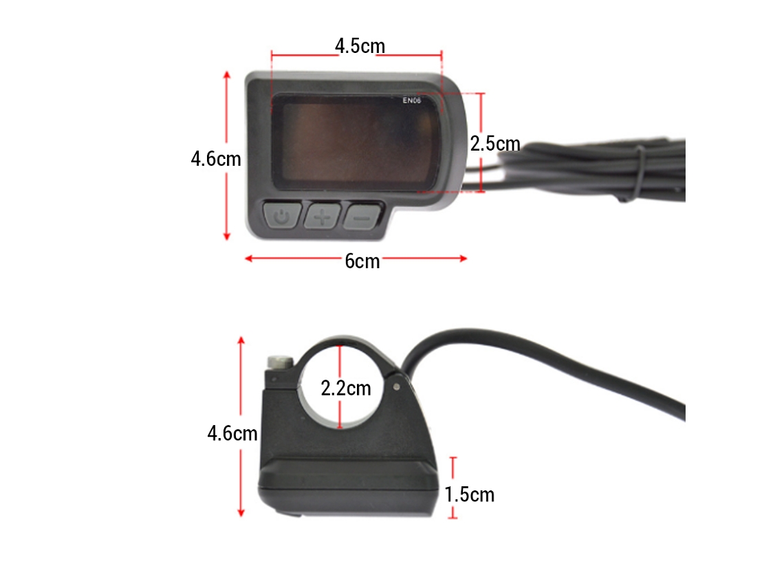 Medidor de Velocidade LCD para Bicicleta e Patinete Elétrico S/MARCA