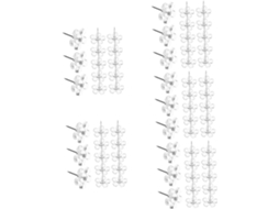 Tachinhas Transparentes Em Formato De Flor Da Série 5 Angoily Para