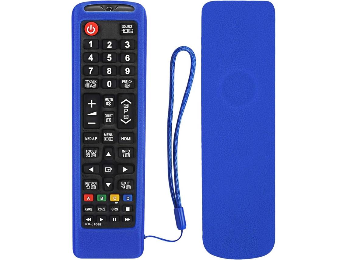 Capa Protetora de Silicone para Controle Remoto Samsung, Aa59 00741a Aa59 00786a Bn59 01315b, Antiderrapante, a AQUAFORGE (azul)