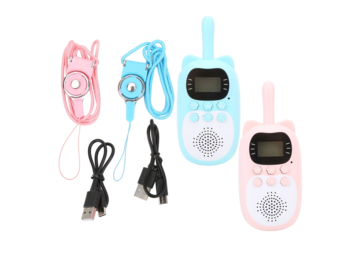 2026 walkie Talkie Infantil Sem Fio Multifuncional de Plástico com Design de Desenhos Animados para Crianças