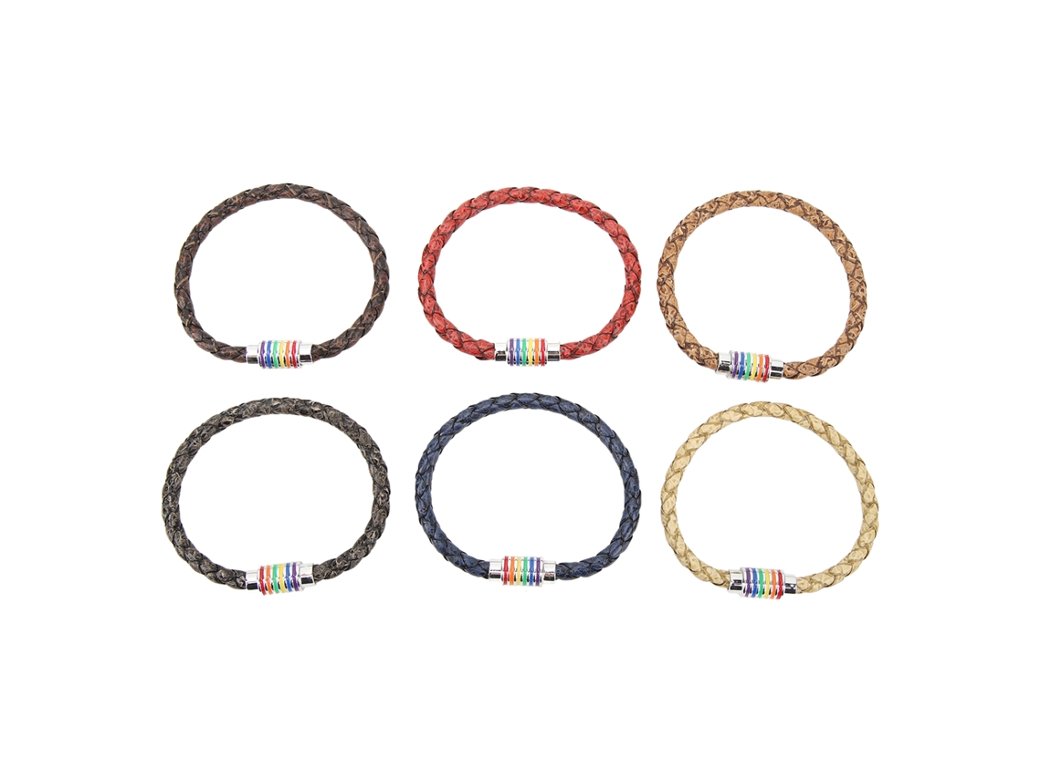 Pulseira Lgbt Pride Aço Inoxidável 6pcs