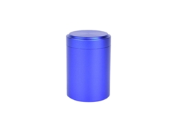Mini Caixa de Chá de Metal, Recipiente Pequeno e Portátil MDUG (azul)