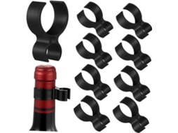 Clipes para velas Stobok, clipes de plástico reutilizáveis para garrafas de vinho, 9 peças, clipes de segurança para