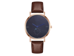 Relógio Masculino de Quartzo com Pulseira de Couro Pu Estilo Moderno Luxuoso Azul