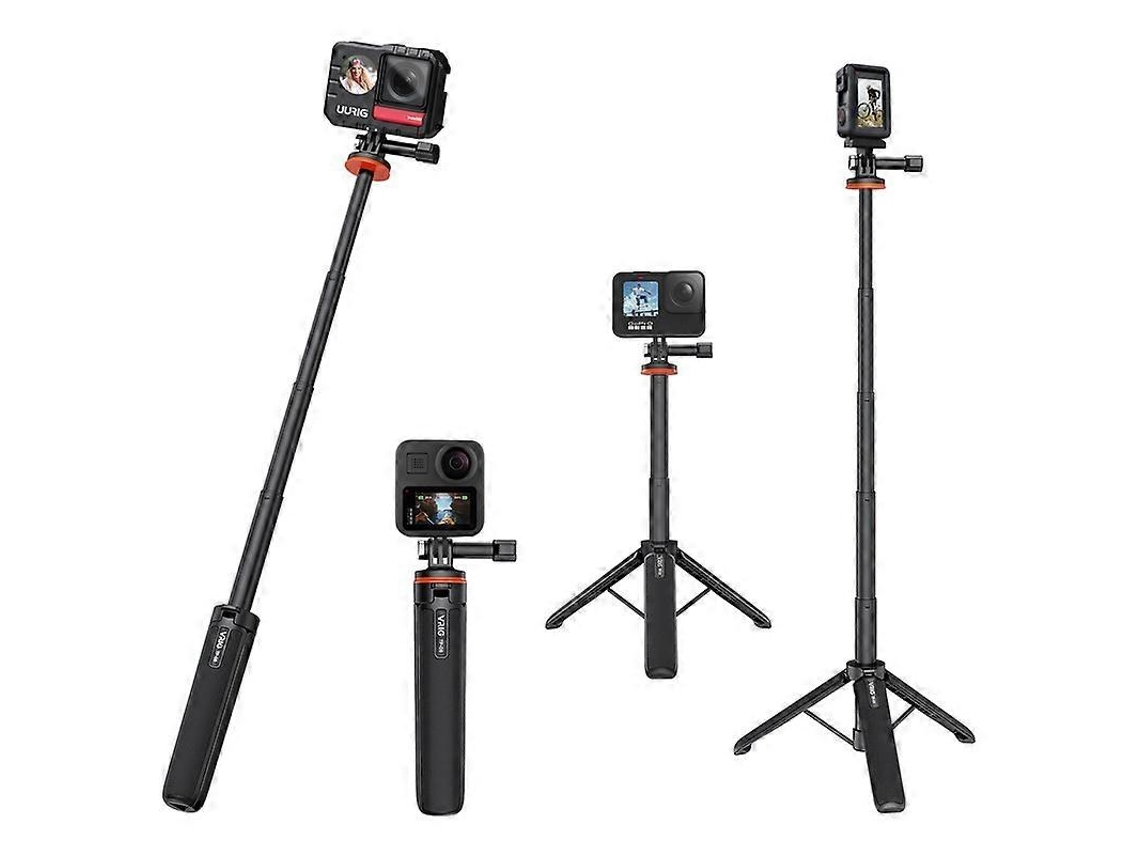 Tripé Ajustável Para Câmara E Telemóvel, Resistente A Impactos, Ângulo Ajustável, Base Antiderrapante, Compatível Com Gopro Elysve