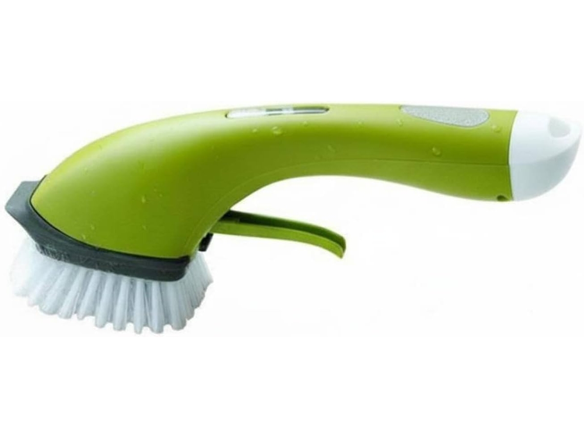 Escova De Limpeza Cozinha Com Cabo Antiderrapante, Dispensador Integrado, Cerdas De Nylon Eficientes, Fácil De Guardar